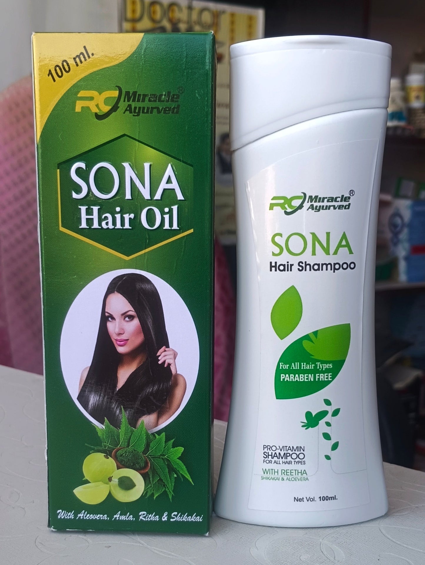 SONA Hair Oil and Shampoo Combo