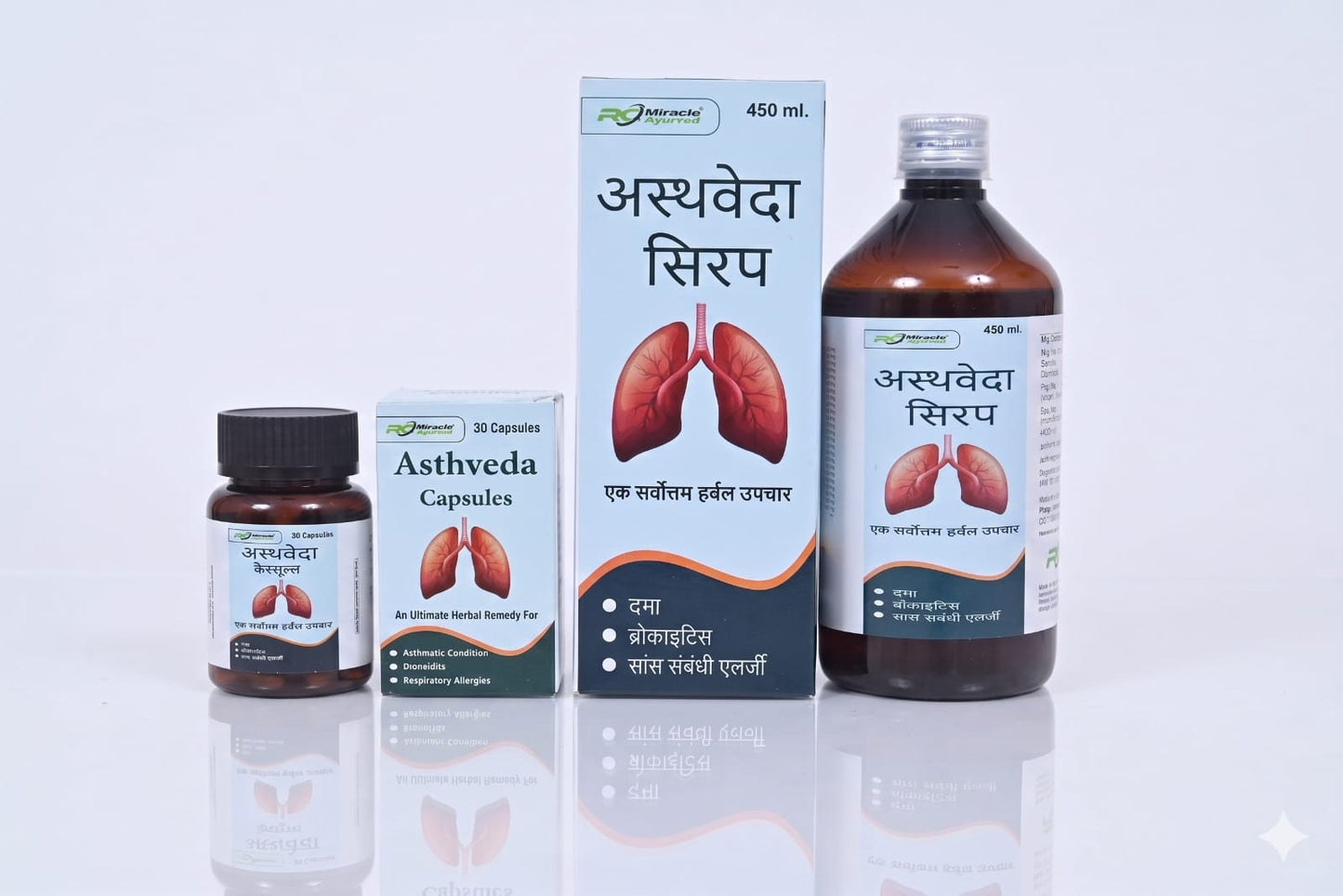 ASTHVEDA SYRUP & CAPSULES - AYURVED RESPIRATORY CARE