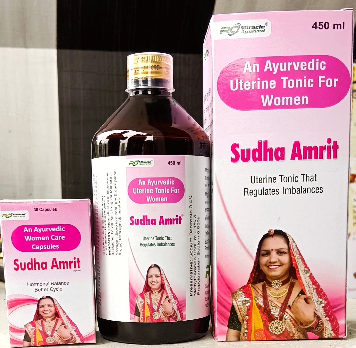 Sudha Amrit syrup and capsule combo