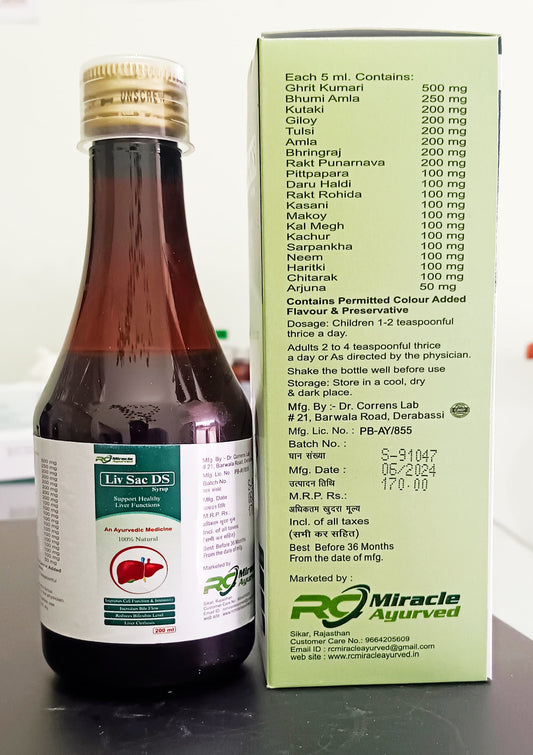 Liv Sac DS- Support Healthy
Liver Functions