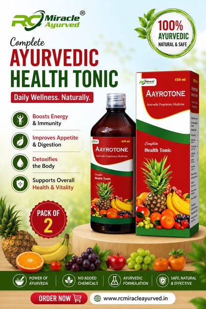 AAYROTONE
Ayurvedic Proprietary Medicine Pack of 2