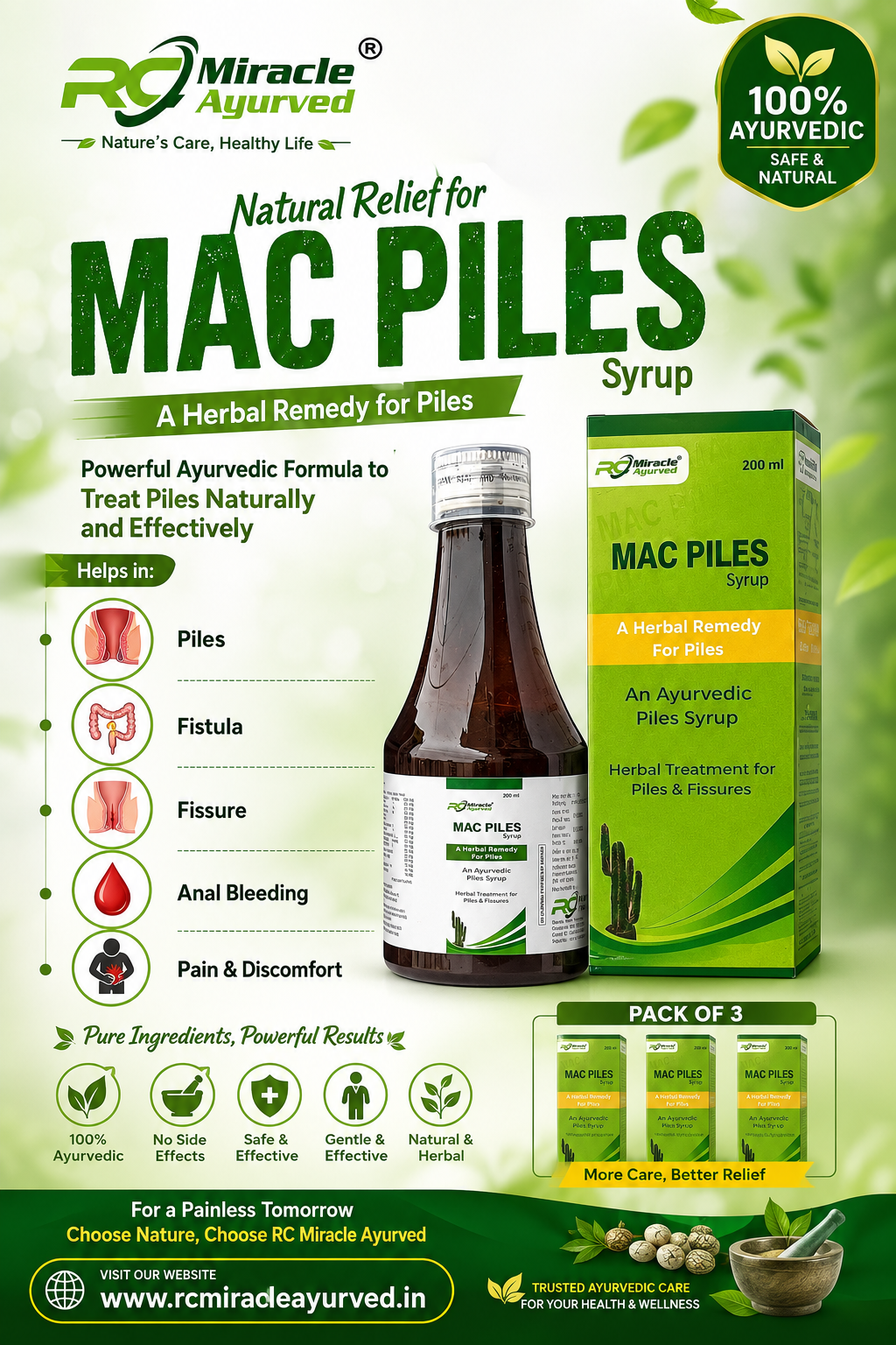 Macpiles Syrup Pack of 3