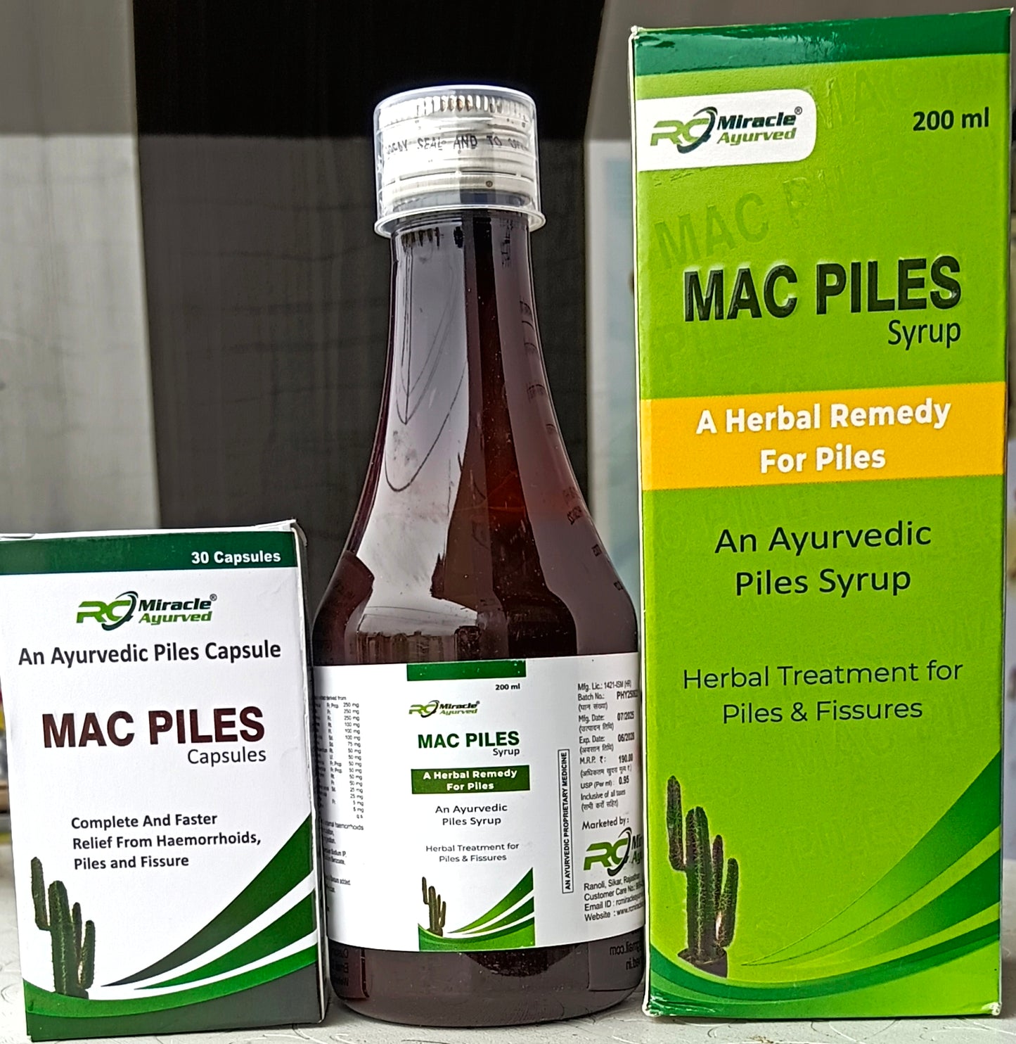 Macpiles Syrup & Capsule combo