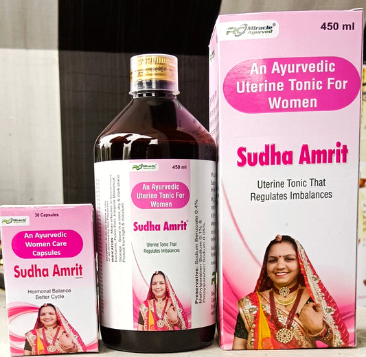 Sudha Amrit syrup and capsule combo