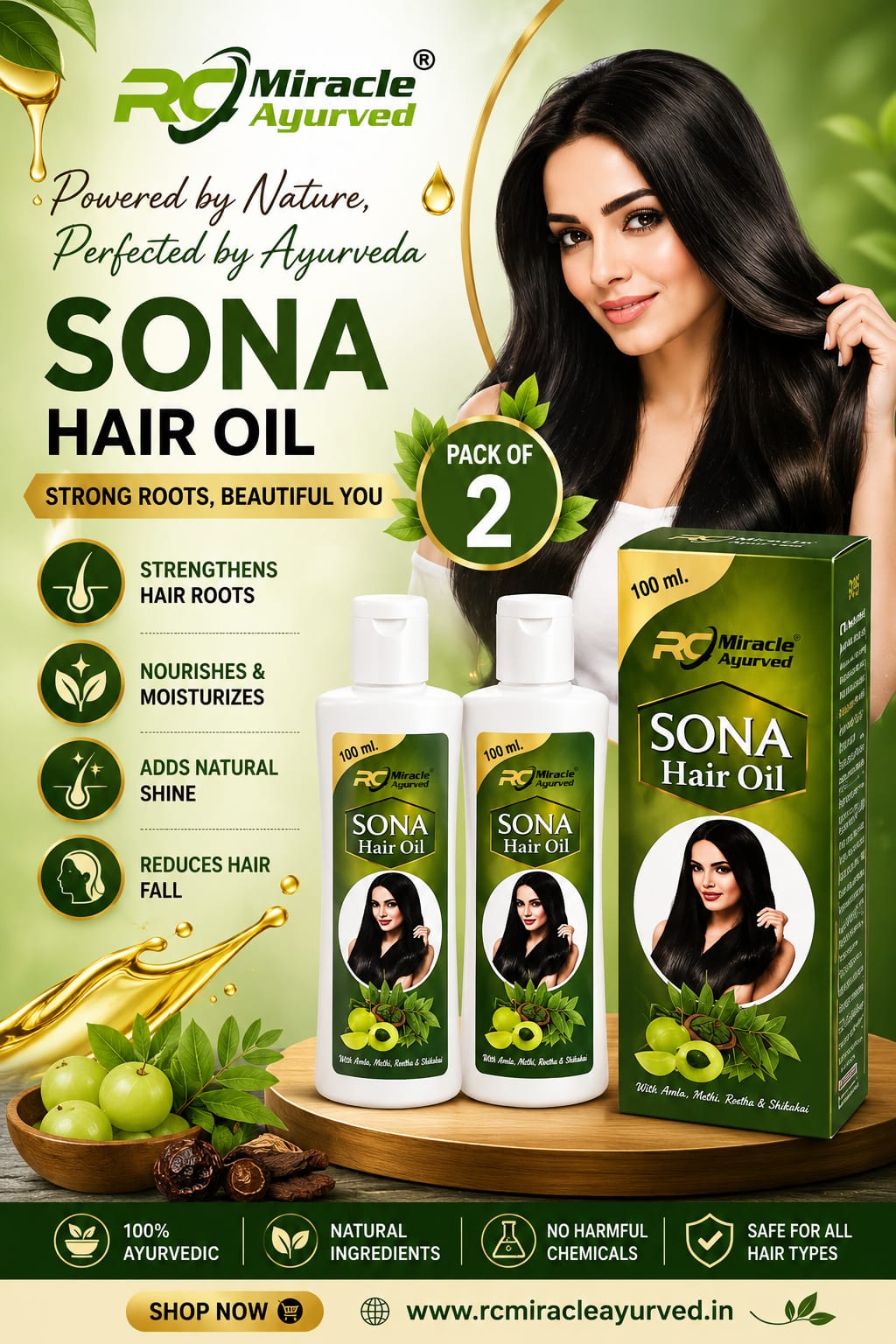 SONA Hair Oil Pack of 2